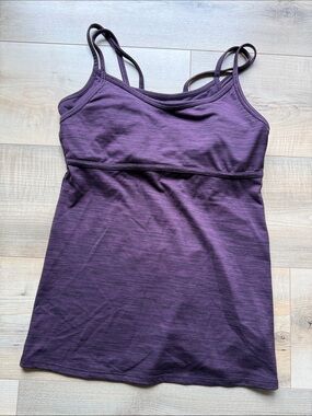 GAP Purple Double-Strap Tank Top